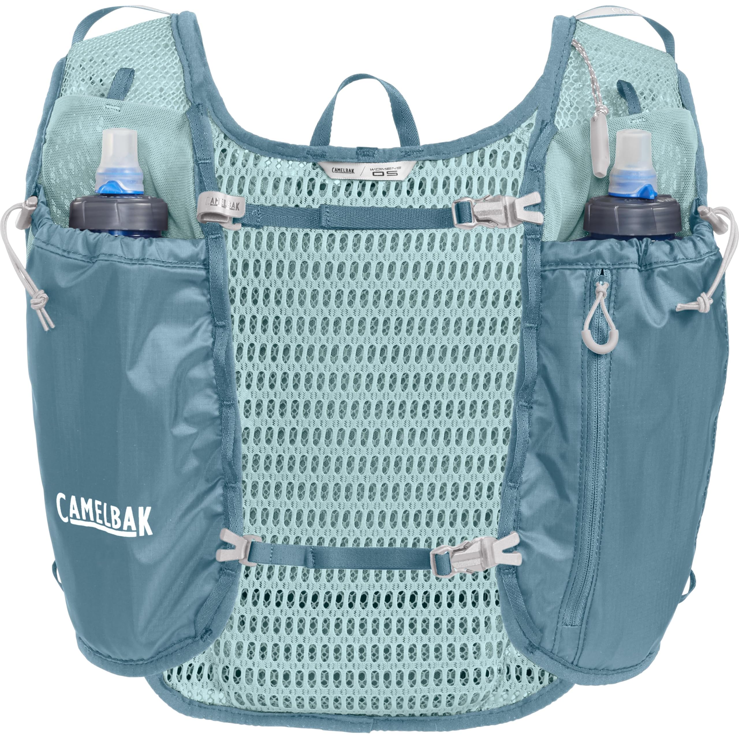 CamelBak Damen Trail Run Weste 7 l Stauraum 500 ml weiche Flaschen atmungsaktive Mesh-Einsätze