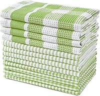 Vista 65 de LANE LINEN Juego de 4 paños de cocina de algodón para secar platos, 18 x 28 pulgadas, absorbentes, de secado rápido, color gris