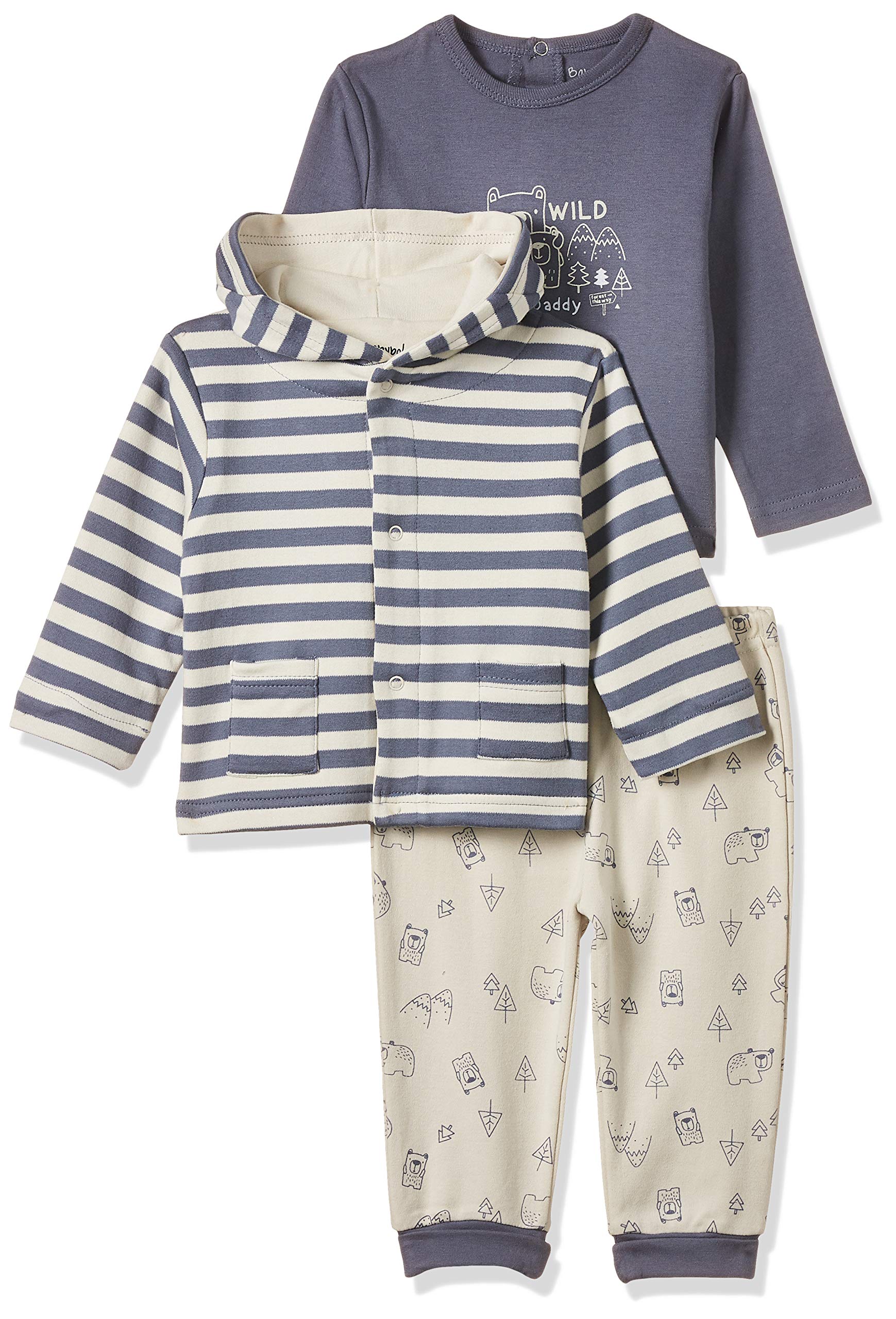 boys Baby'S 3 Pcs Set Baby and Toddler T-Shirt Set