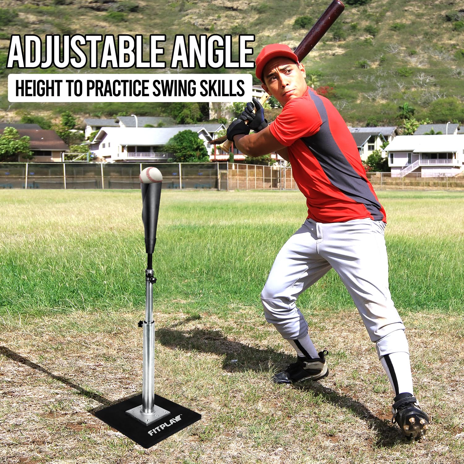 FITPLAY Batting Tee for Baseball and Softball Practice, Height... FITPLAY Batting Tee for Baseball and Softball Practice, Height...