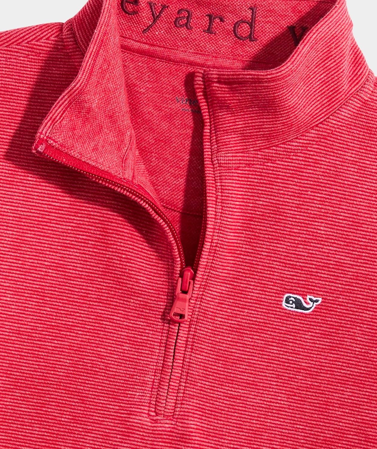 vineyard vines Saltwater Quarter-Zip, Red Velvet, 3T