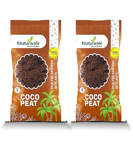 Khatarwale - Organic Cocopeat - Ready to Use Compost for Home-Office, Indoor-Outdoor Plants, Gardens(Cocopeat, 10)