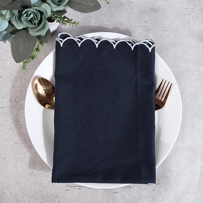 Servilletas de tela FINGERCRAFT 20x20 pulgadas Juego de 6 miniatura 2