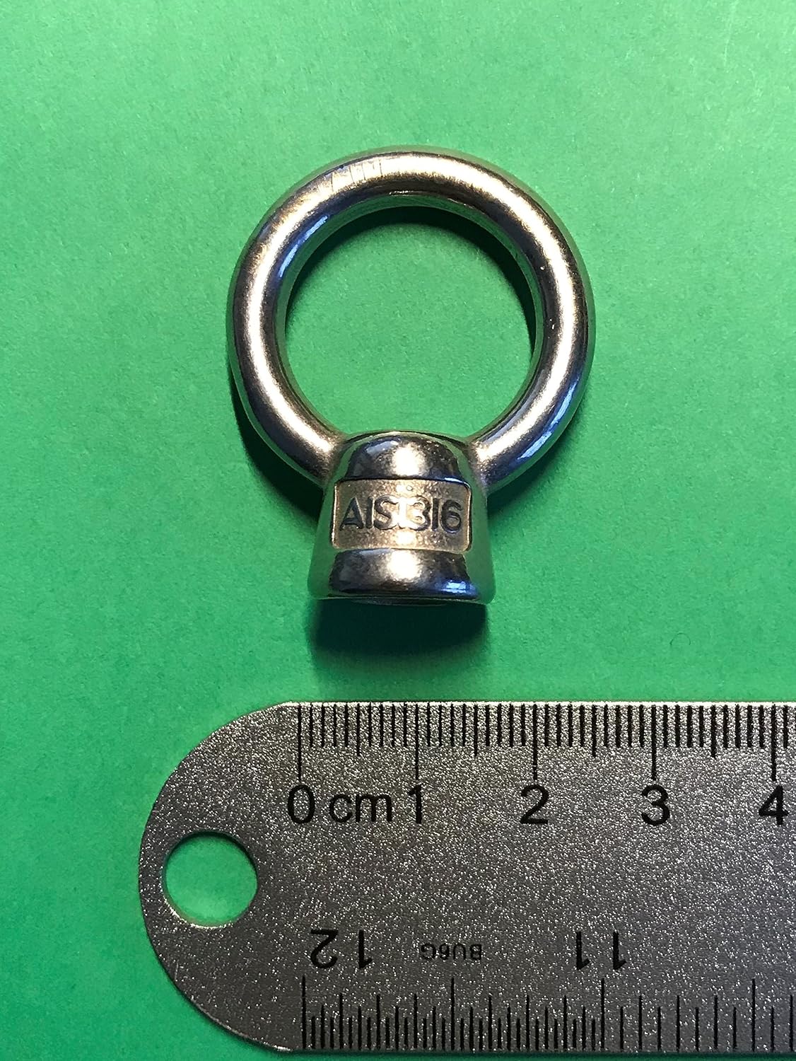 US STAINLESS 4 Pieces Stainless Steel 316 Lifting Eye Nut M8 Marine Grade 8mm Pitch of 1.25
