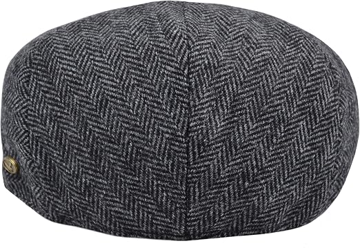 Classic Men's Flat Hat Wool Newsboy 