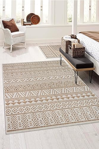 Miniatura 5 de Adiva Rugs Alfombra de área para interiores y exteriores, resistente a la intemperie, fácil de limpiar, resistente a las manchas para comedor, patio