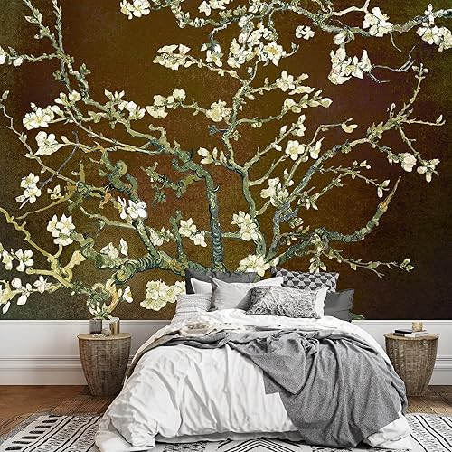 Miniatura 7 de Wall26 - Papel tapiz en color cobre con estampado de "Almendro en flor" de Vincent Van Gogh