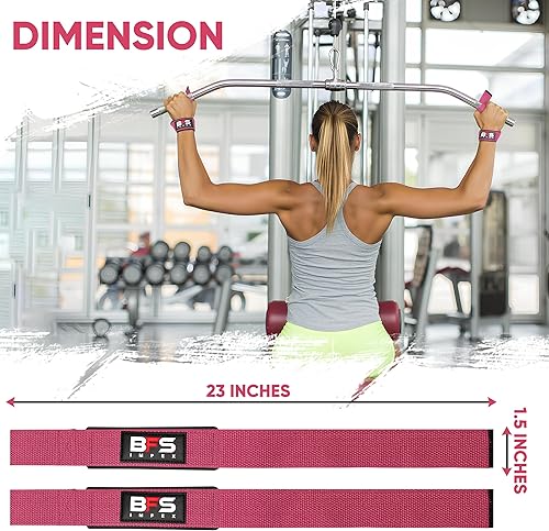 Miniatura 5 de Correas de levantamiento para levantamiento de pesas, correas de algodón con acolchado de neopreno para hombres y mujeres, correas de muñeca para