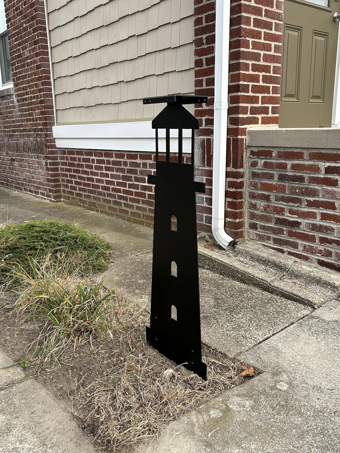 Lighthouse Mailbox Post