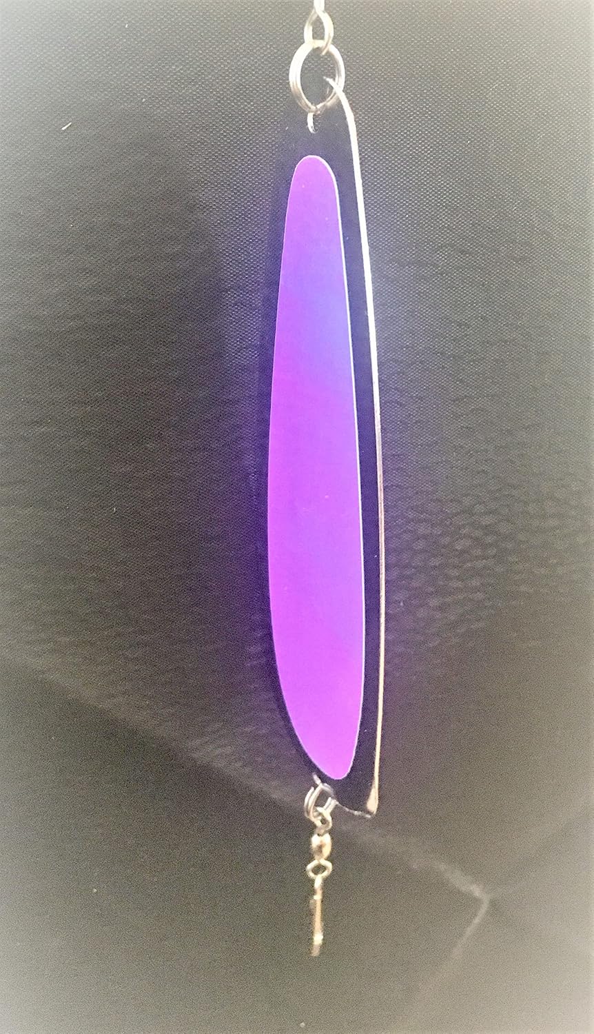 Hyperglow Teardrop Flashers for Kokanee & Salmon Fishing - Reflective Chrome Finish - Multiple Sizes & Colors - Durable Metal Construction - Enhanced Visibility Lure
