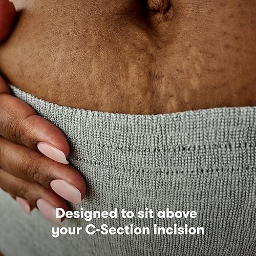 Miniatura 4 de Frida Mom Ropa interior posparto para mujer para recuperación de cesárea, cintura alta desechable, sin costuras con soporte elástico, esenciales