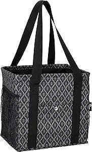 Pursetti Small Utility Tote Bag with 4 Exterior Pockets