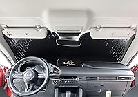Vista 2 de Parasol reflectante para parabrisas de ajuste personalizado para Mazda 3 Mazda3 Sedan Hatchback 2019, 2020, 2021, 2022, 2023, 2024, 2025, 2026