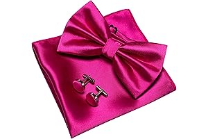 Pink Pre-Tied Bowtie and Accessory Collection for Men