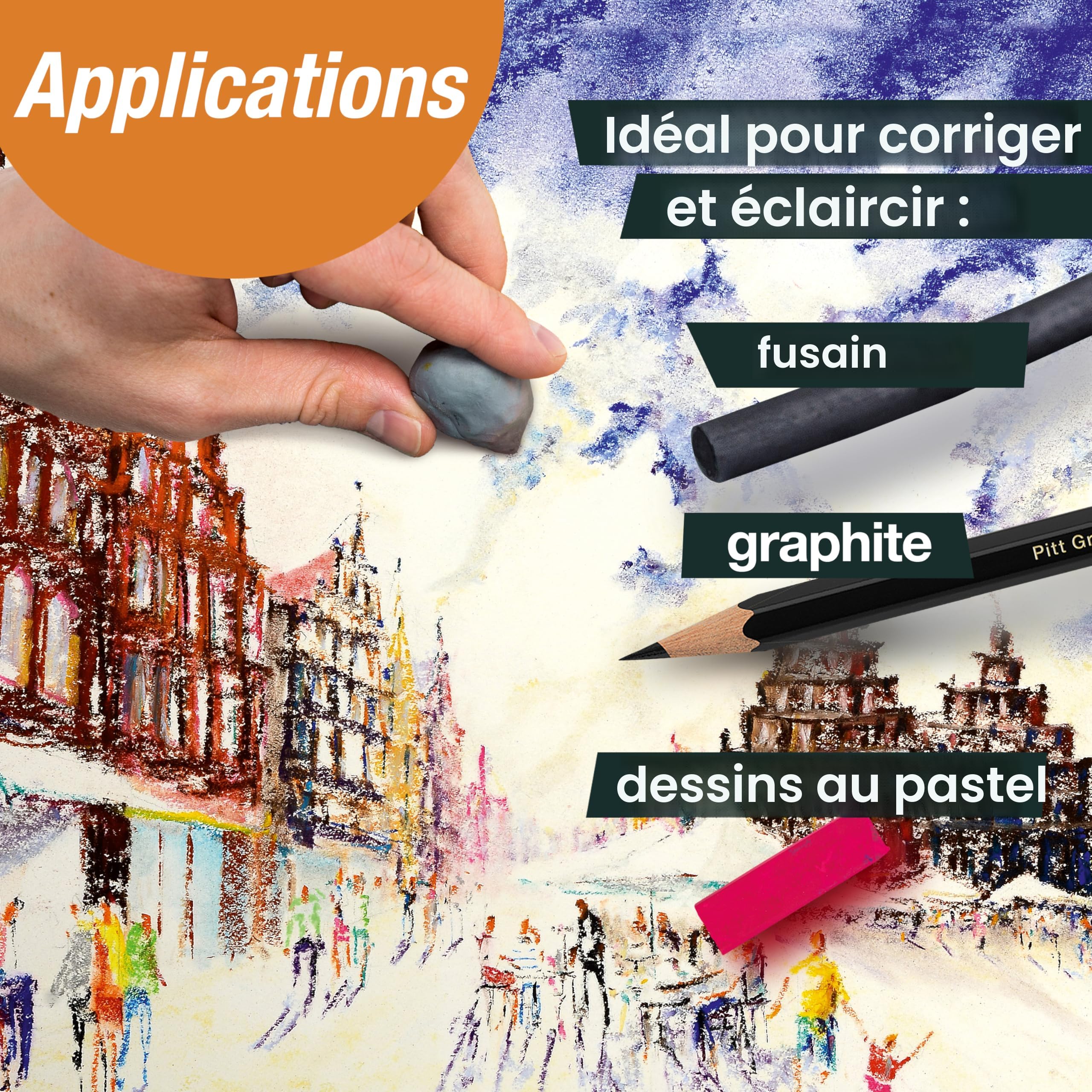 1 Ensemble Croquis École Art Gommes Crayon Fournitures Portables