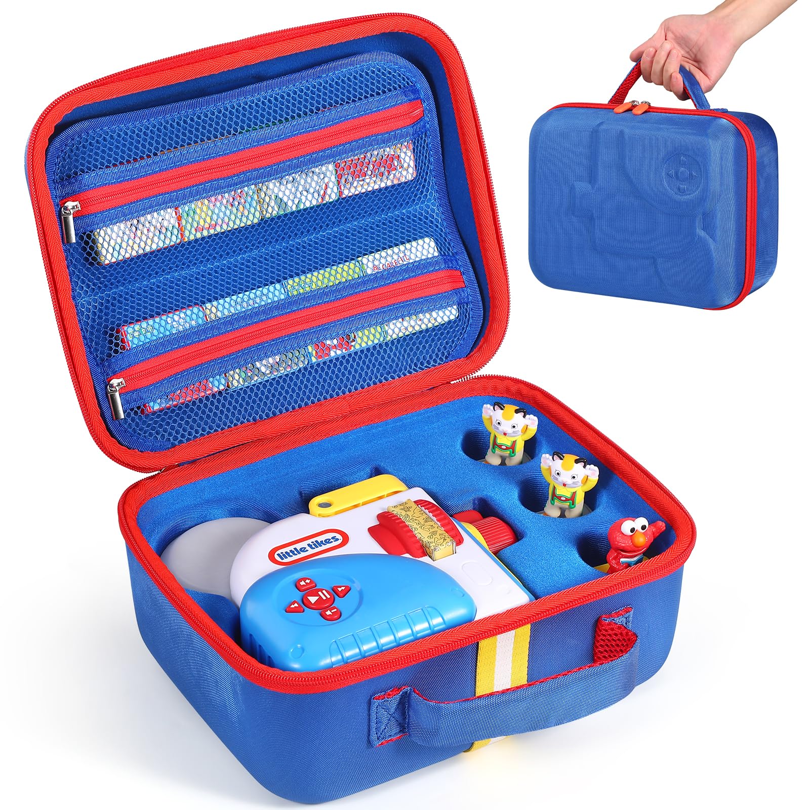 Hard Carrying Case Fits for Little Tikes Story Dream Machine Books Starter Set, Protective Travel Container Case for Storytime Audio Play Real for