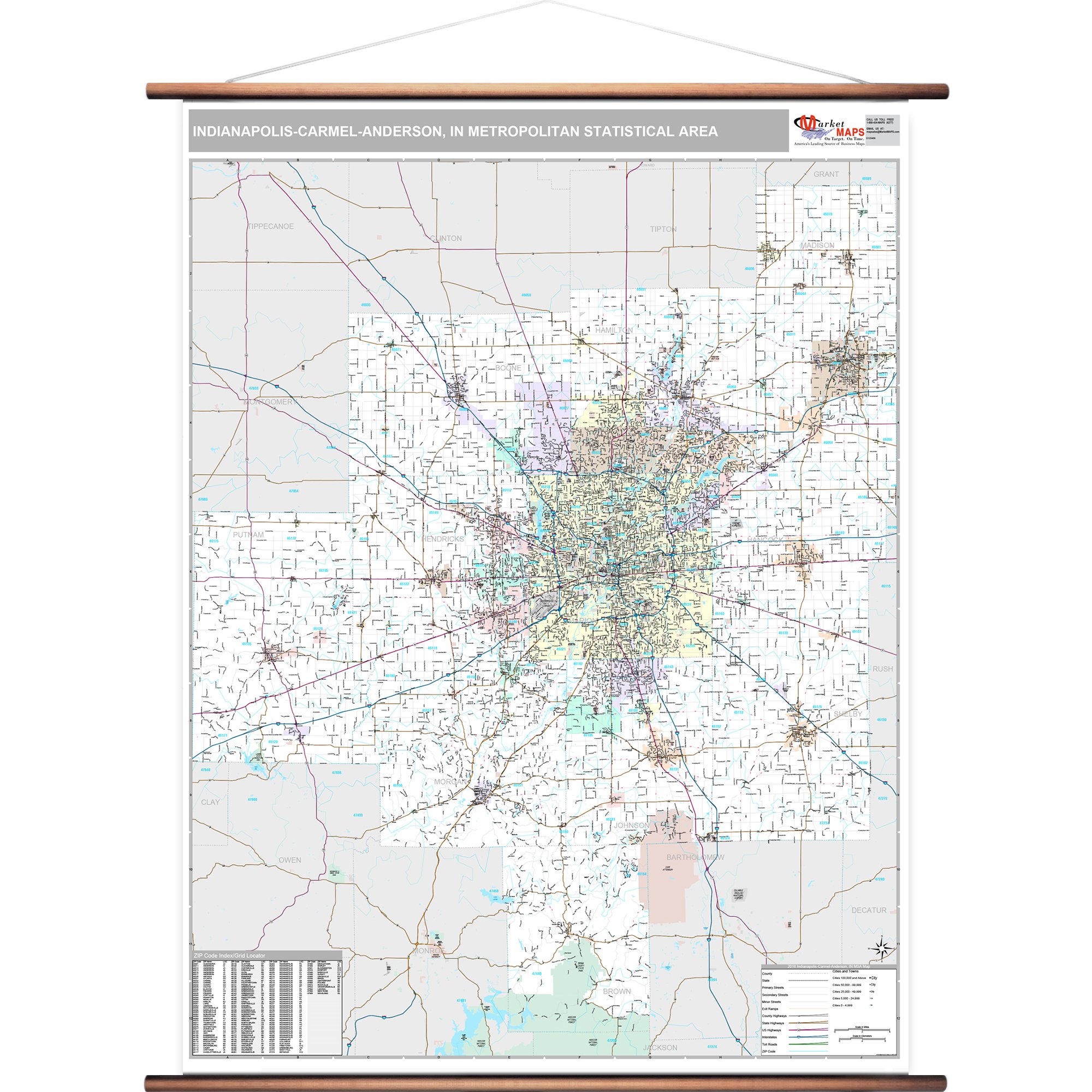 Buy MarketS IndianapolisCarmelAnderson, IN Metro Area Wall 2018