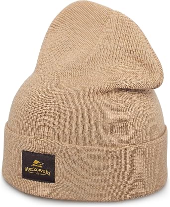 Sterkowski Brass Monkey Cap | 100% Merino Wool Beanie Cap for Men and Women | Warm Breathable Skull Cap