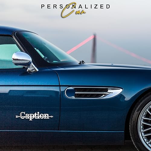 Miniatura 3 de Emblema de coche personalizado con letra de tiro con arco con nombre 3D, placa de identificación de repuesto para maletero, emblema de letras de