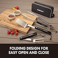 Vista 3 de Cuisinart CGS-1000 4-Piece Folding Grill Tool Set
