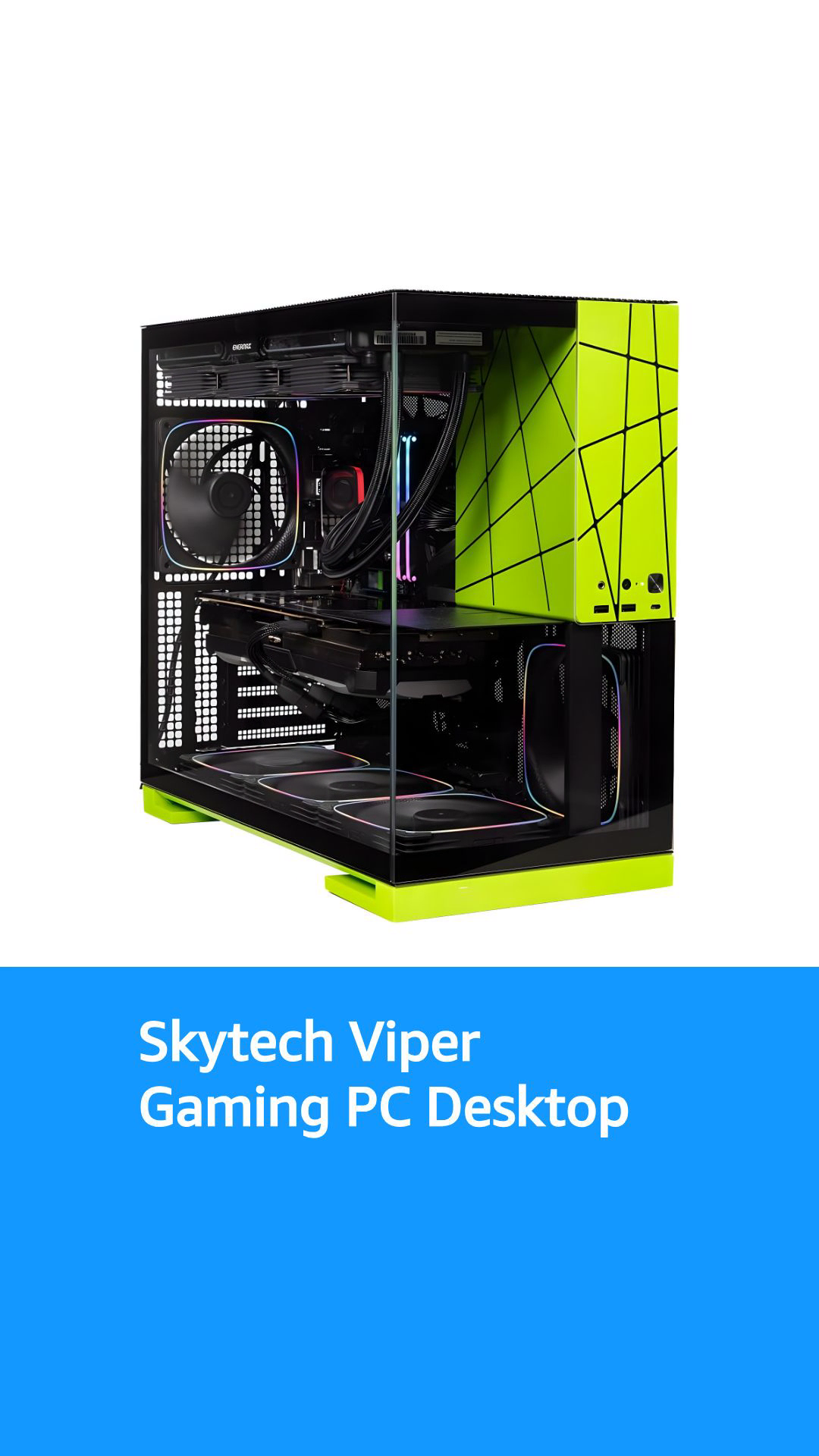 Skytech Viper Gaming PC Desktop, Ryzen 7 7800X3D 4.2 GHz (5GHz