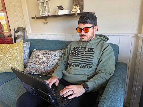 Miniatura 8 de 99.9 % de bloqueo de luz azul para hombres y mujeres, antifatiga, para juegos de computadora, para evitar dolores de cabeza por fatiga ocular