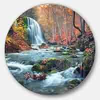 絵画 Mountain waterfall Mountain Waterfall Painting by Mattia Poddi | Saatchi Art