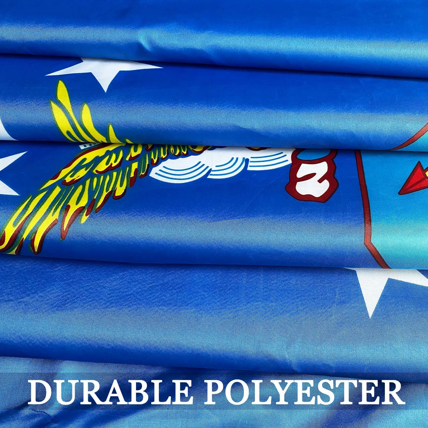 US Air Force USAF Flag 2x3 Double Sided- Heavy Duty 3 Ply 210D- 2x3 Airforce USAF Flag- With Canvas Header & 2 Brass Grommets - Image 6