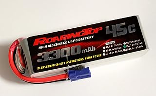 RoaringTop LiPo Battery Pack 45C 3300mAh 6S 22.2V with EC5 Plug for RC Car Boat Truck Heli Airplane