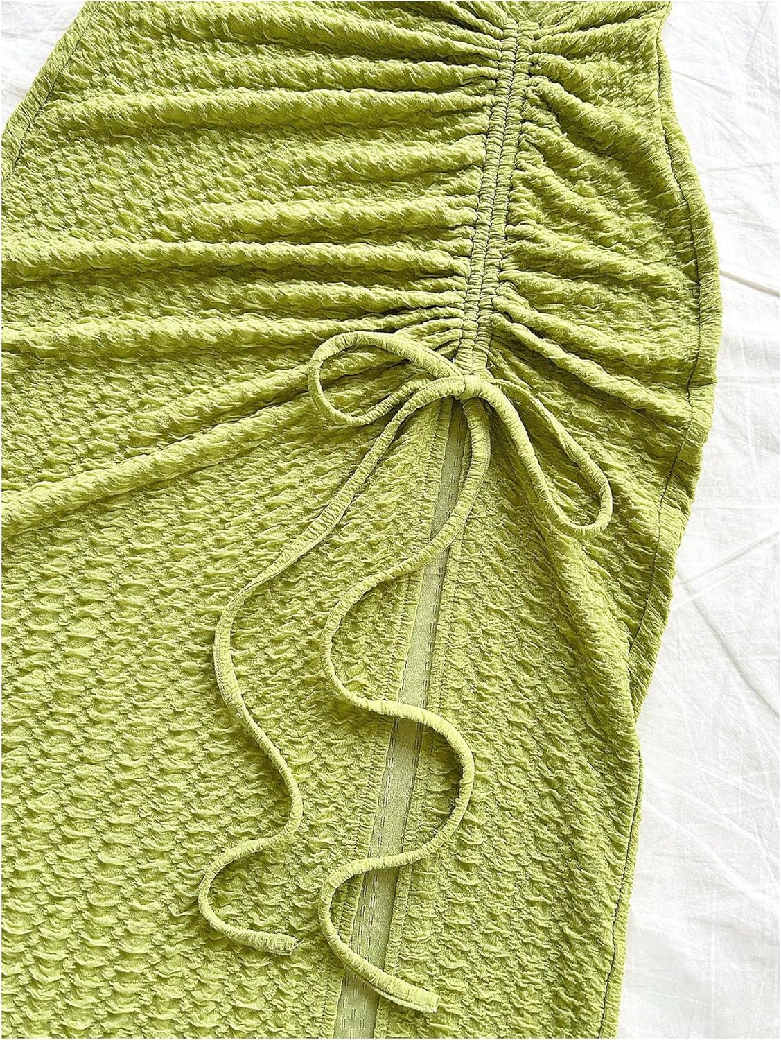 GORGLITTER Women's Strapless Backless Bodycon Maxi Tube Top Dress Bow Summer Graduation Wedding Guest Cocktail Sundress - Image 4