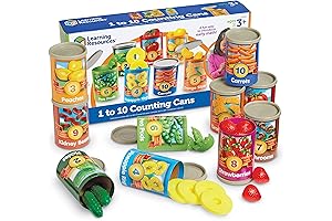 Learning Resources One to Ten Counting Cans for Pretend Play