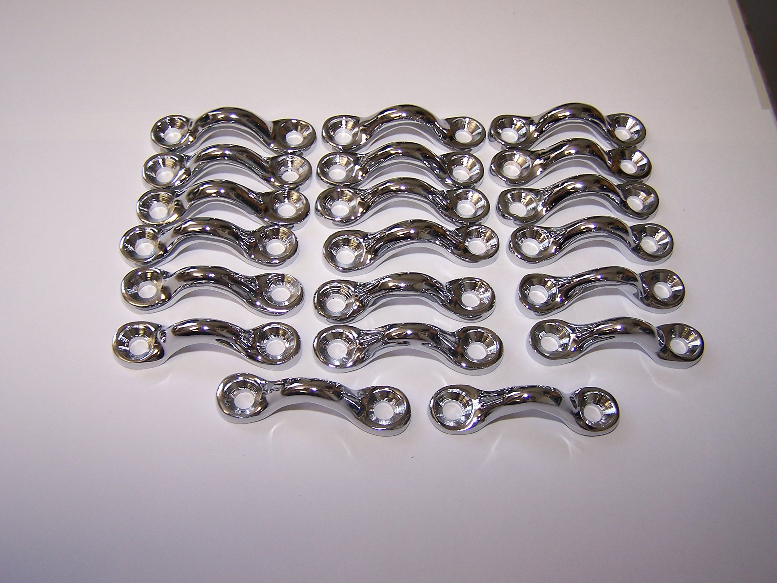 081200 Sea-Dog Line Twenty (20) Pack of Chrome Plated Brass Pad Eyes 3/8