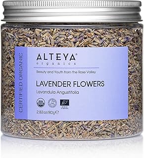 Alteya Organics Lavender Buds USDA Certified Organic Herbal Tea, 2.82 Fl Oz/80 gr Lavandula Angustifolia