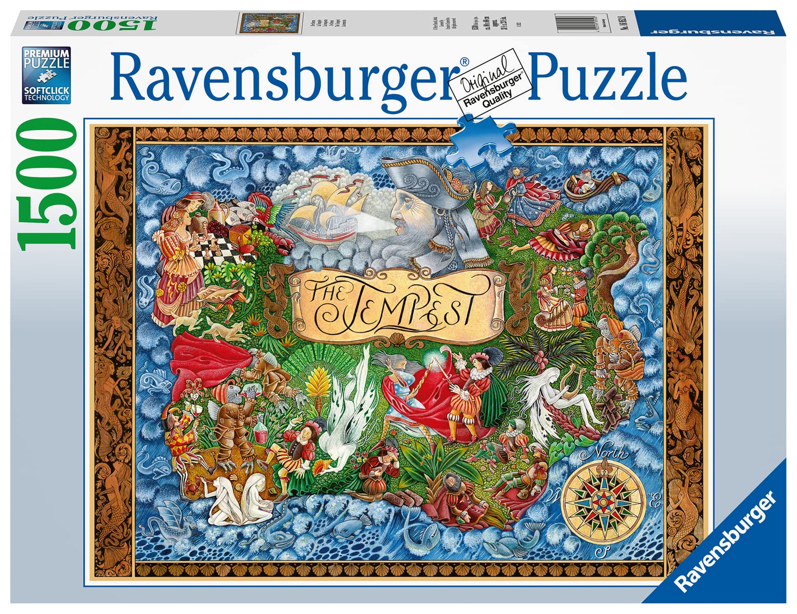 Amazon.com: Ravensburger The Tempest 1500 Piece Jigsaw Puzzle for