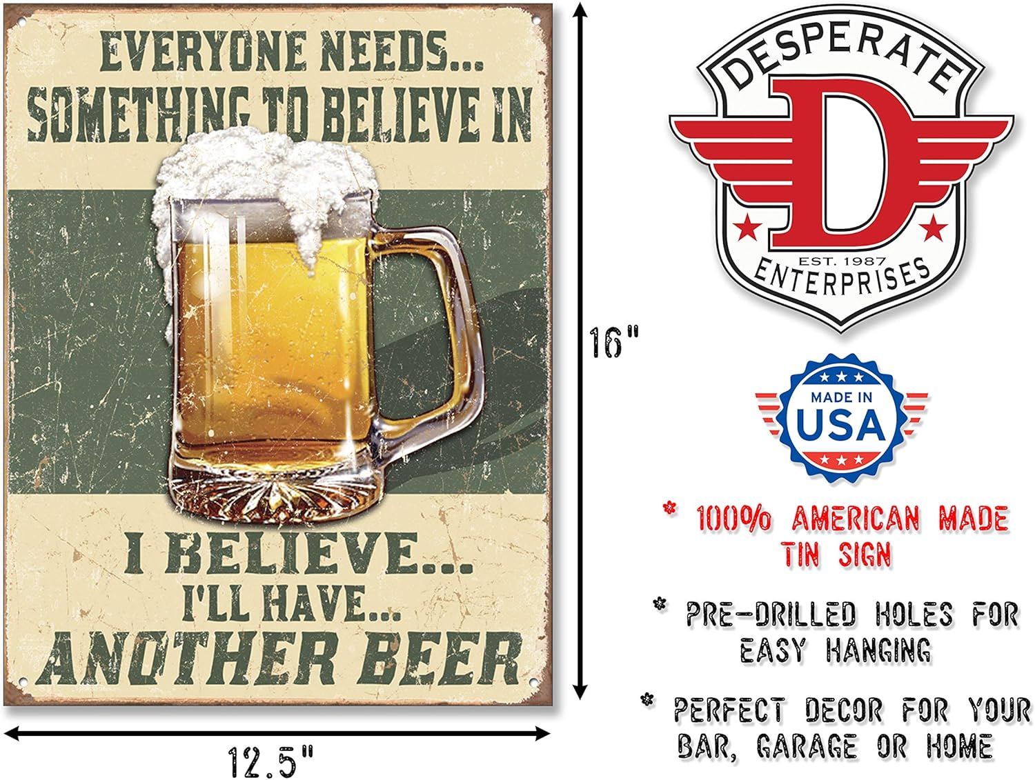 Man Cave Rules Top 10 Gameroom Bar Pub Novedad Cartel De Lata 8 X 12 Pulgadas (YFM61