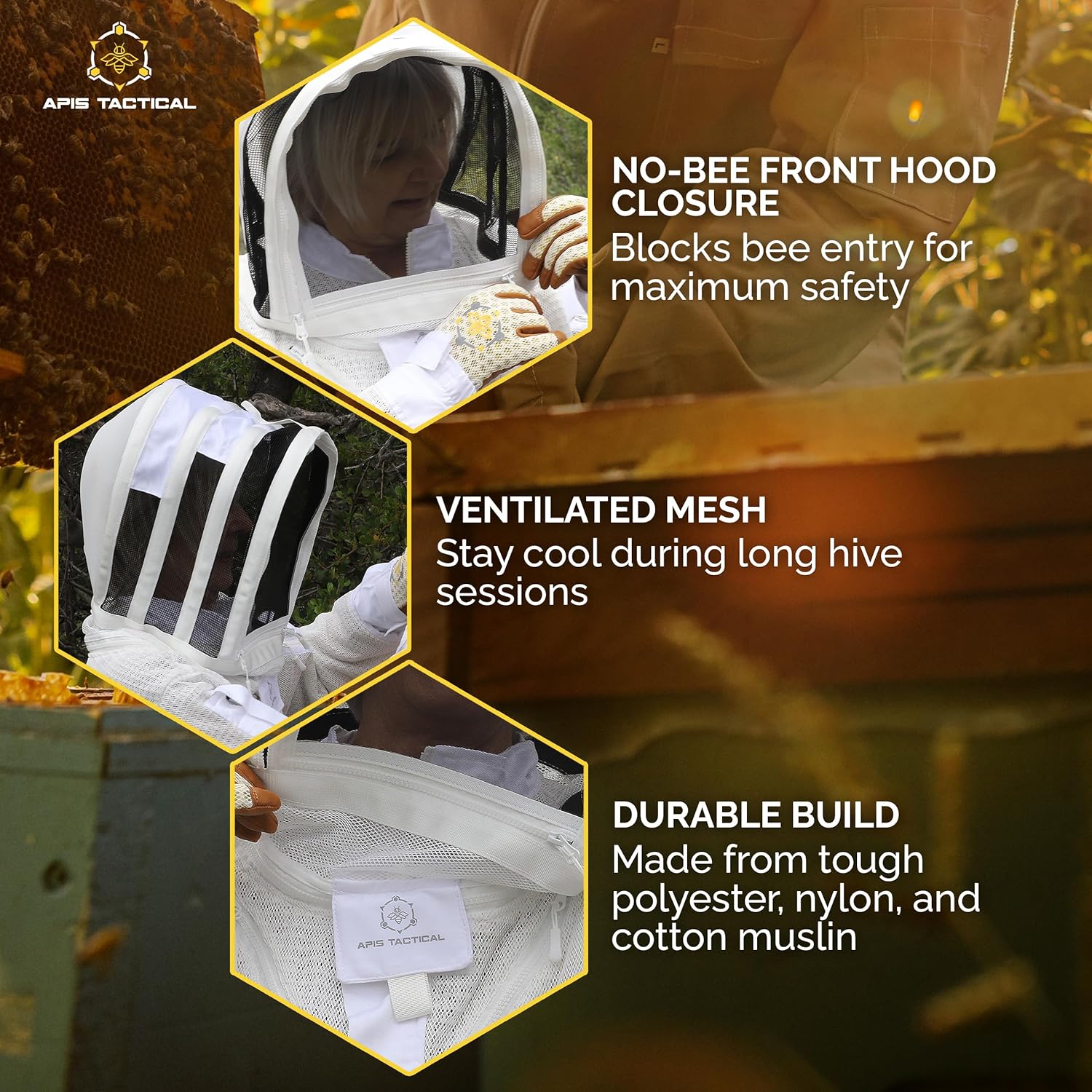 Stay Safe and Comfortable with This Beekeeping Hat and Veil