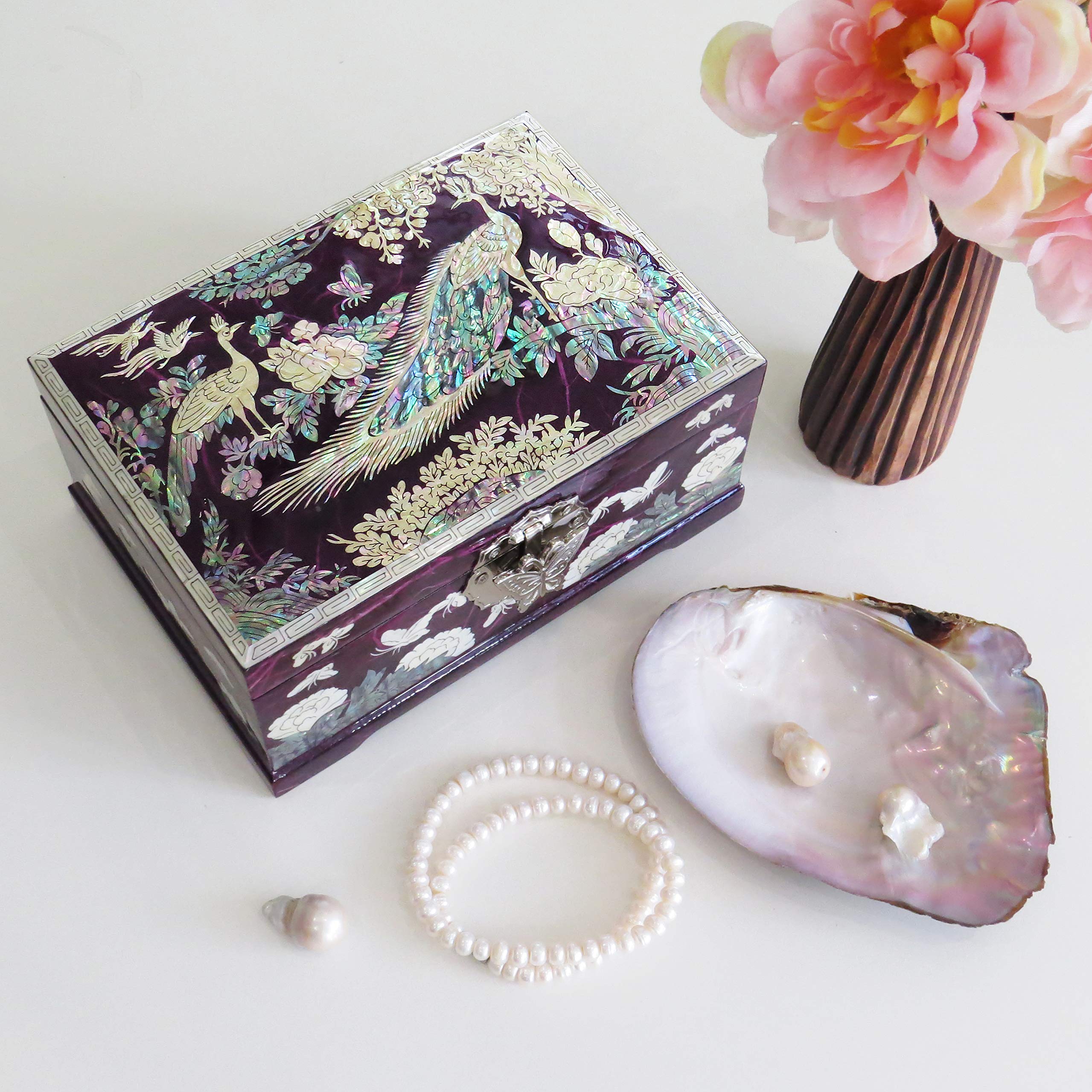 ジュエリーボックス　漆器　マザーオブパール ジュエリーボックス 漆器 マザーオブパール 【公式通販】