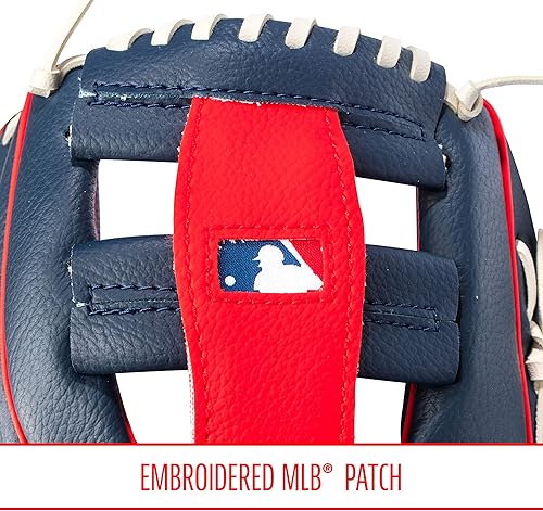 Vista 15 de Franklin Sports MLB Youth Teeball Glove and Ball Set - Kids Baseball and Teeball - Perfect First Kids Glove - 9.5" Naranja/Negro