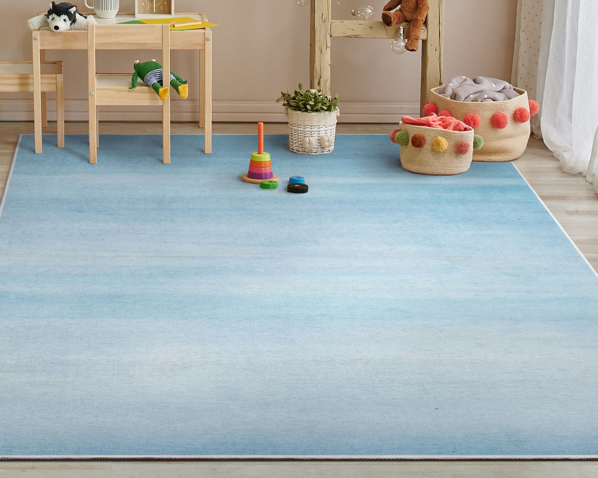 Photo 1 of * used item * good condition * 
Well Woven Kids Rugs Nightfall 6' x 9' Blue Modern Printed Machine Washable Area Rug