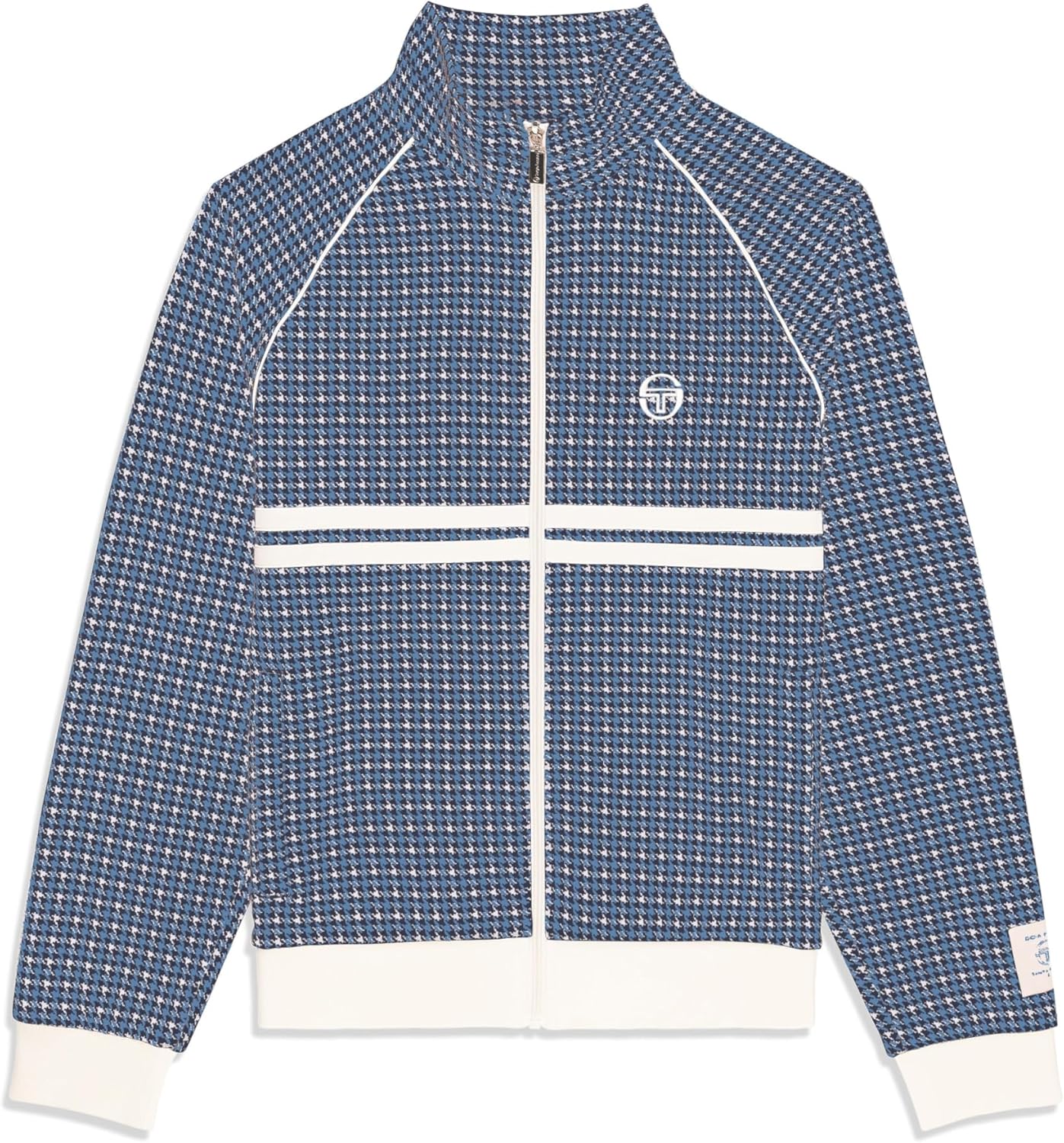 Sergio Tacchini Dallas Houndstooth Track Jacket - Maritime Blue