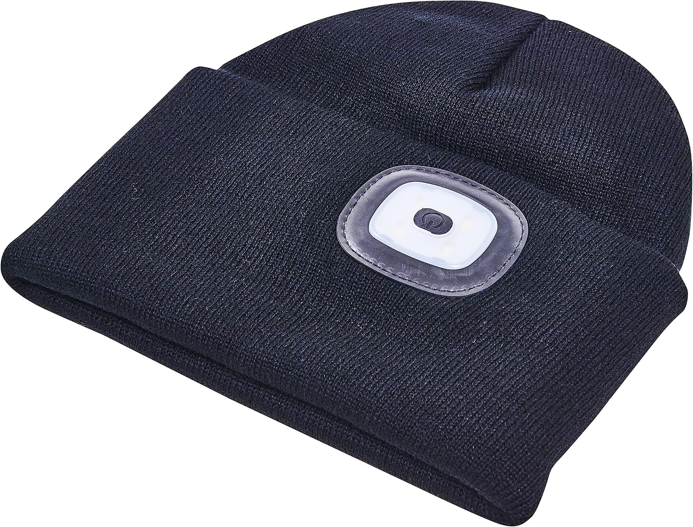 AmtechAm-Tech S1670 USB Rechareable Smd LED Beanie Hat, Black