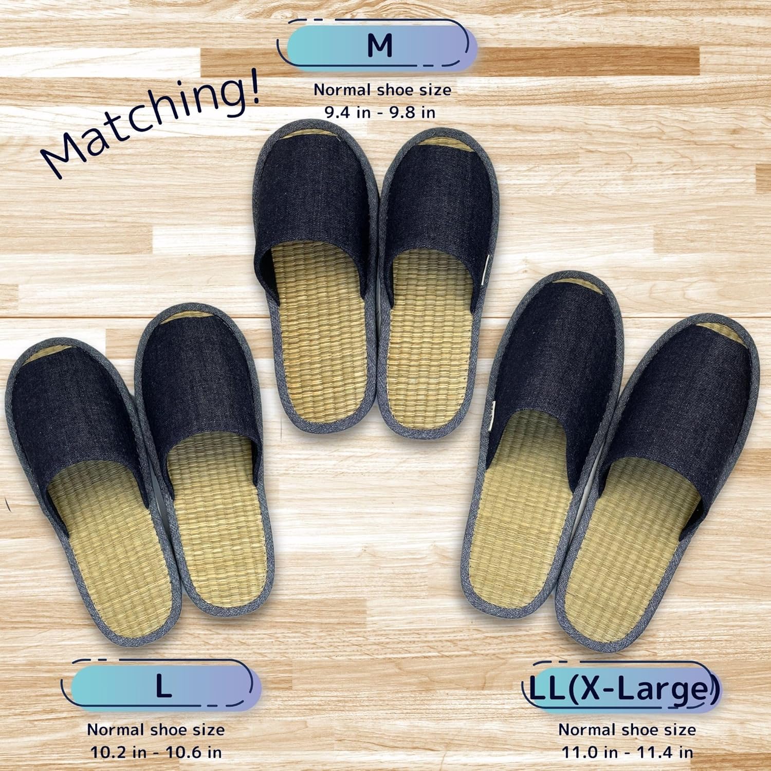 Edoten Slippers Scuffs Room Shoes Rush Made in Japan Okayama Denim Front Opening At Home Men's Ladies'