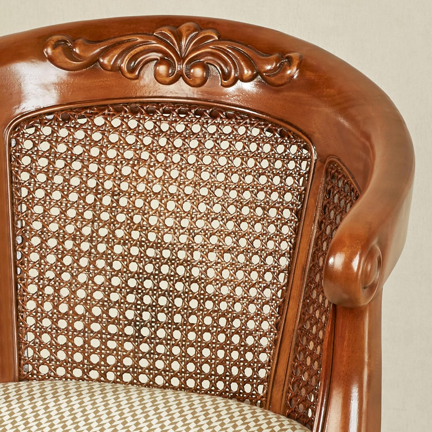 Touch of Class Cassandra Natural Cherry Vanity Chair