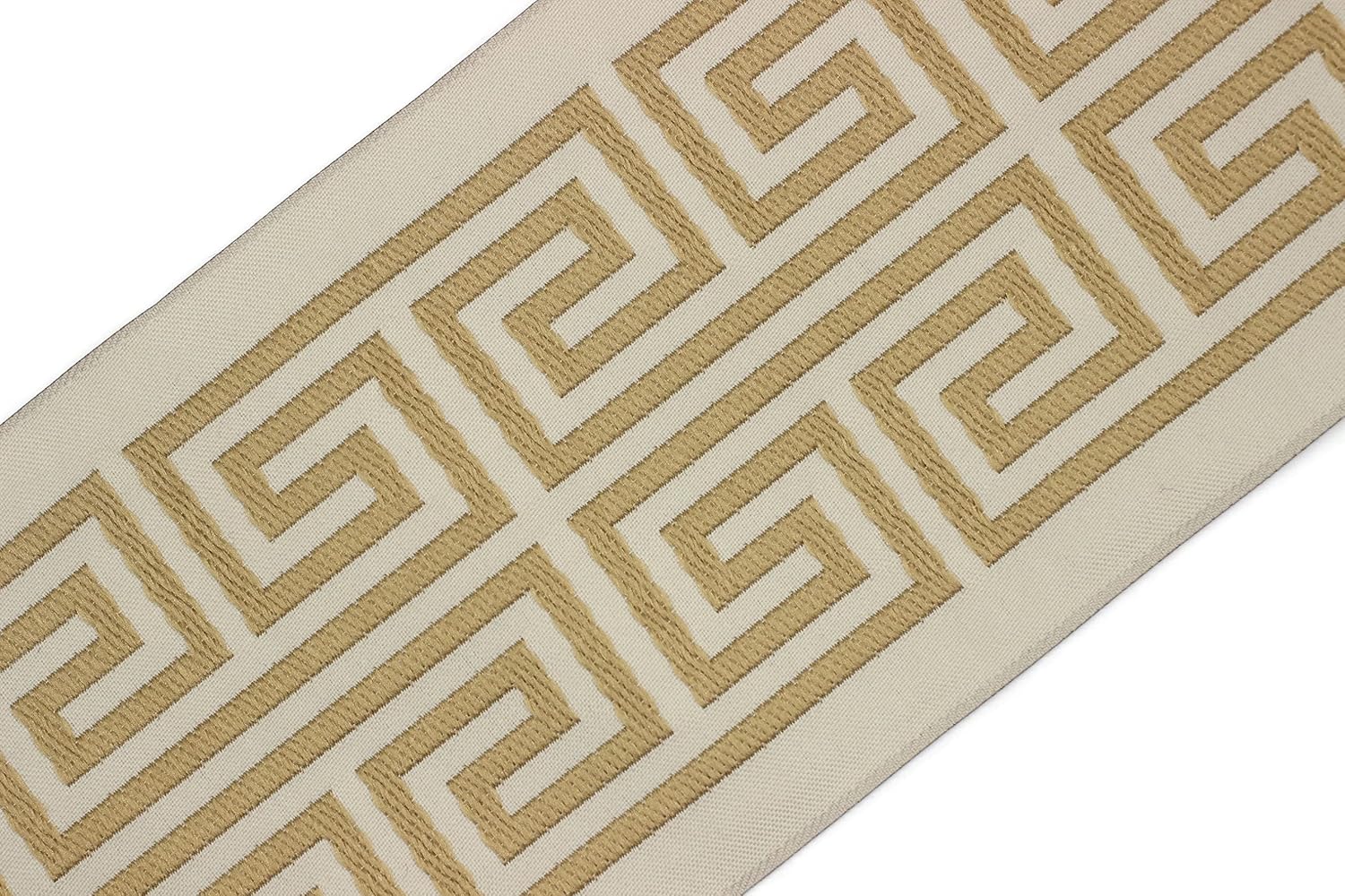 3.8 Yards Spool 3.9" Greek Key Drapery Trim Jacquard Ribbon for Your Drapes Curtains Drapery Banding Trim Tape V3 176