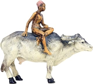 Wiener Bronze Figur - Araber Junge reitet auf Wasserbüffel - gestempelt Bergmann - handbemalte Skulptur - Antike Statue - Kunst online kaufen - Wohndeko für Innen