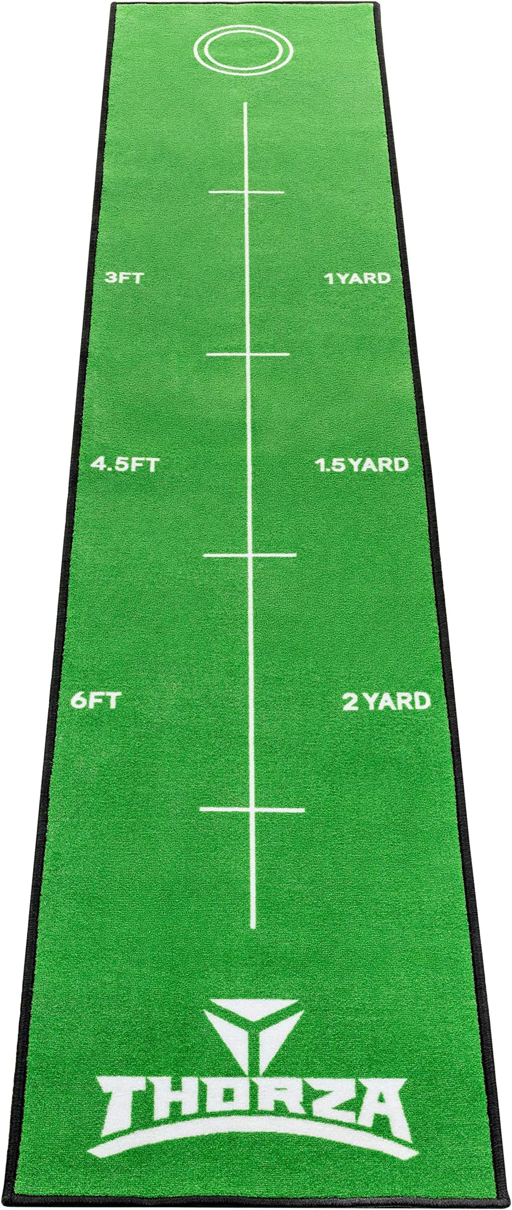 Thorza Golf Putting Mat for Indoor Practice (Green) - Helps Improve Putt Accuracy - Indoor Golf Mat - Golf Putting Green Indoor , Golf Practice Mat , Office Putting Green , Golf Putting Mat Indoor