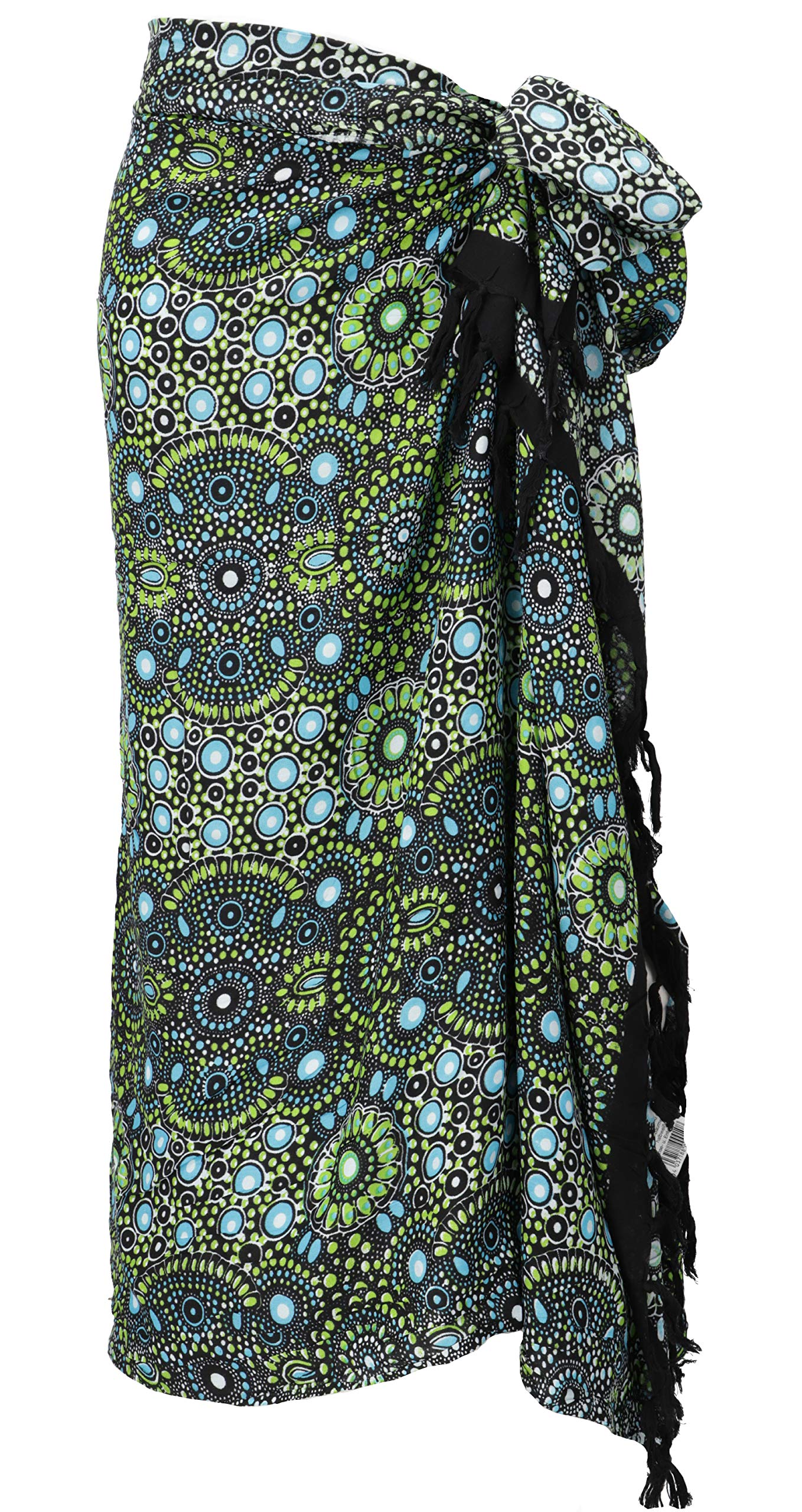 GURU SHOP Bali - Sarong para colgar en la pared, falda envolvente, vestido sarong para hombre y mujer, color azul, sintético, talla única, sarongs, toallas de playa, ropa alternativa