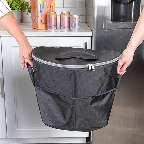 Miniatura 10 de Household Essentials Enfriador térmico de pie con bolsa de viaje, poliéster resistente,