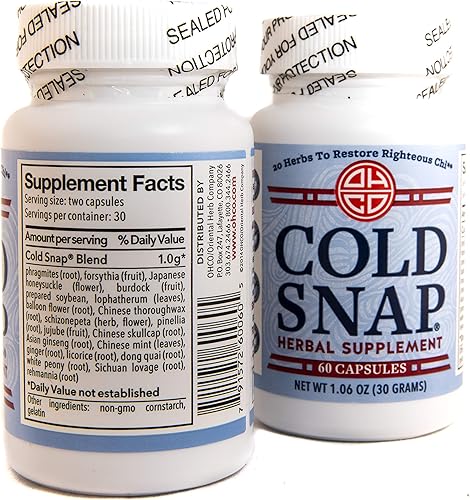 Miniatura 4 de Suplemento herbario Cold Snap 60 cápsulas, paquete de 2