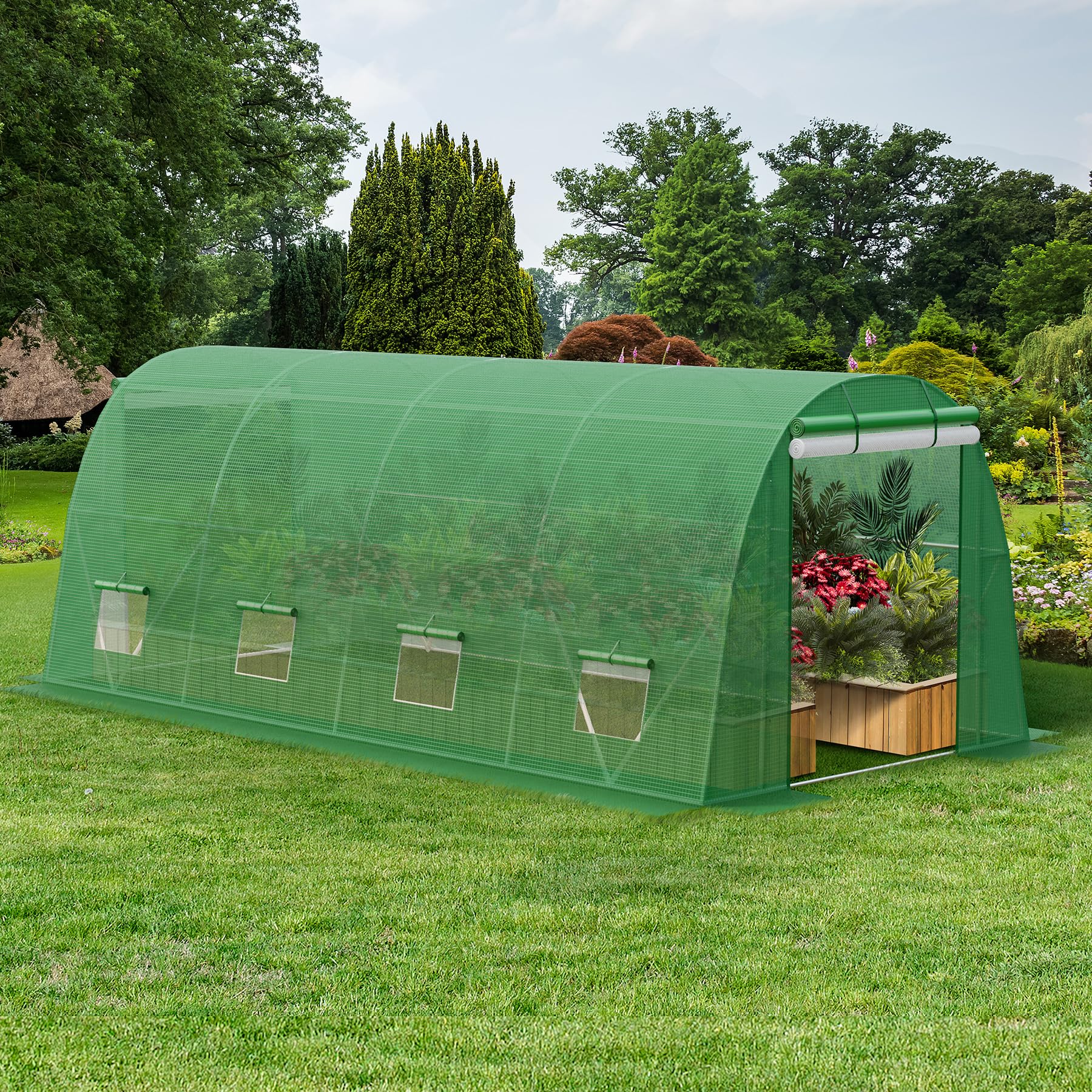 Amazon.com : GAOMON 20*10*6.6ft Large Walk Greenhouse Heavy Duty